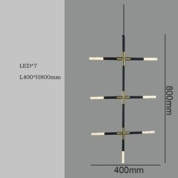 Suspension simple et créative, plafonnier blanc chaud, lampe combinée DIY