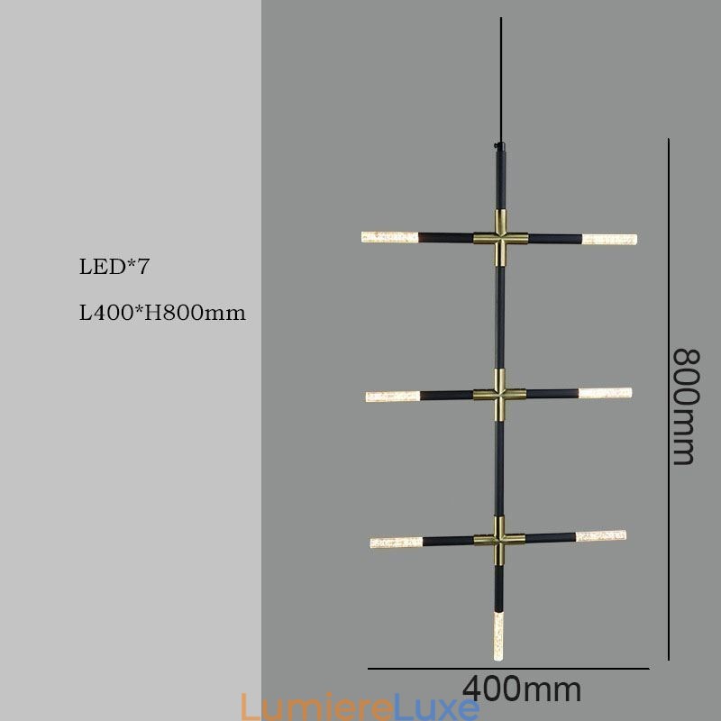 Suspension simple et créative, plafonnier blanc chaud, lampe combinée DIY