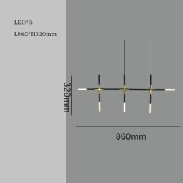 Suspension simple et créative, plafonnier blanc chaud, lampe combinée DIY