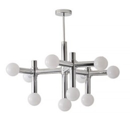 Suspension simple en fer forgé Magic Beans Molecule Plafonnier