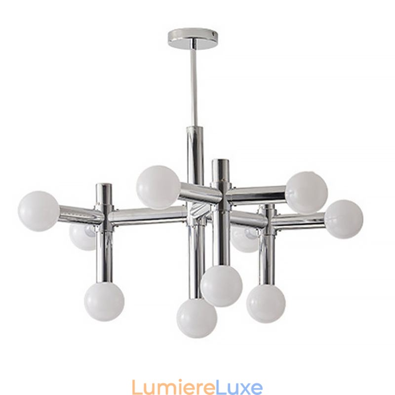 Suspension simple en fer forgé Magic Beans Molecule Plafonnier