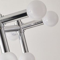 Suspension simple en fer forgé Magic Beans Molecule Plafonnier