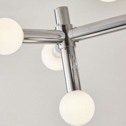 Suspension simple en fer forgé Magic Beans Molecule Plafonnier