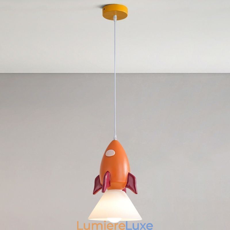 Suspension minimaliste en fer forgé Moon Landing Petit plafonnier
