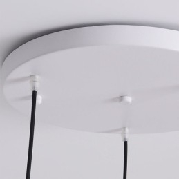 Plafonnier à disque G9 en fer forgé créatif de style nordique