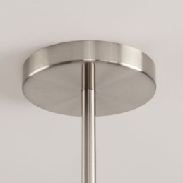 Suspension nordique créative en fer forgé et nickel sable, luminaire décoratif de plafond en forme d'étamine florale