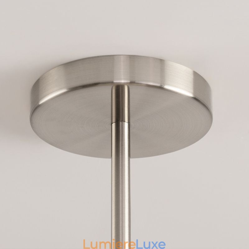 Suspension nordique créative en fer forgé et nickel sable, luminaire décoratif de plafond en forme d'étamine florale