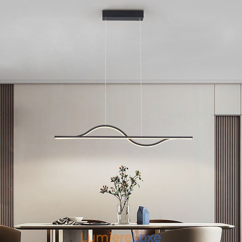 Lampe suspendue élégante en aluminium Art Wave