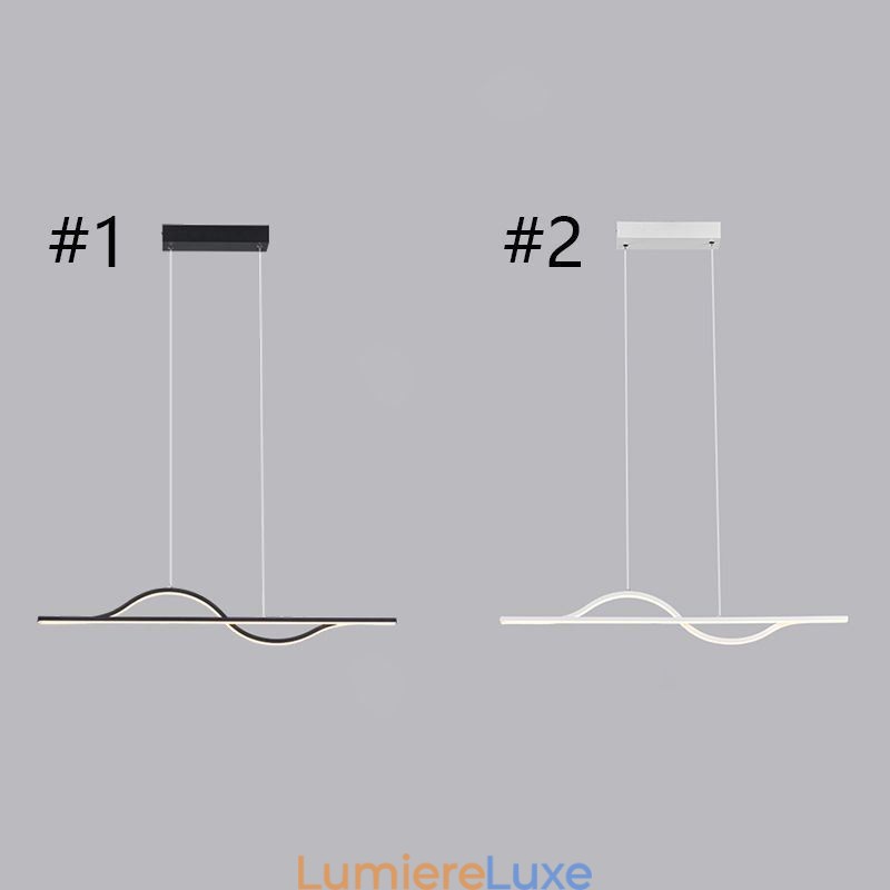 Lampe suspendue élégante en aluminium Art Wave
