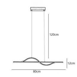 Lampe suspendue élégante en aluminium Art Wave