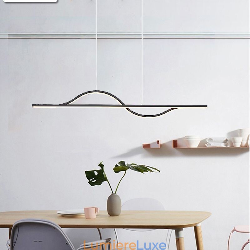 Lampe suspendue élégante en aluminium Art Wave
