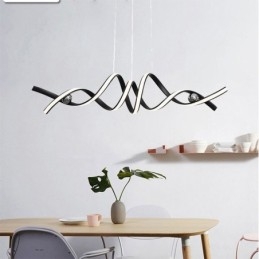 Suspension minimaliste en aluminium Art Plafonnier spirale minimaliste