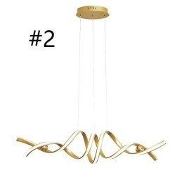 Suspension minimaliste en aluminium Art Plafonnier spirale minimaliste