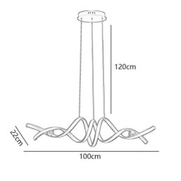 Suspension minimaliste en aluminium Art Plafonnier spirale minimaliste