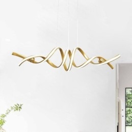 Suspension minimaliste en aluminium Art Plafonnier spirale minimaliste