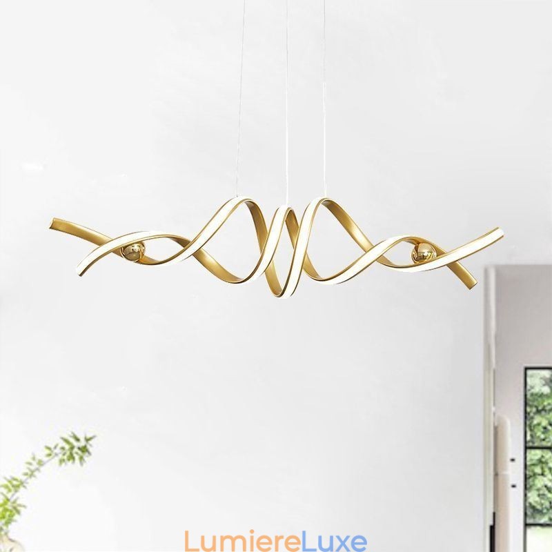 Suspension minimaliste en aluminium Art Plafonnier spirale minimaliste