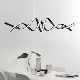 Suspension minimaliste en aluminium Art Plafonnier spirale minimaliste