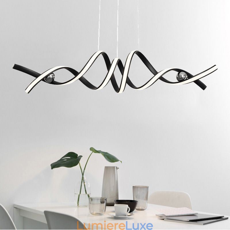 Suspension minimaliste en aluminium Art Plafonnier spirale minimaliste