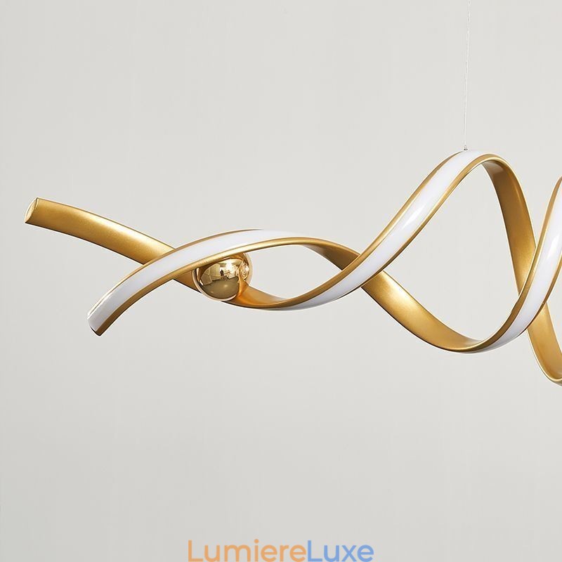 Suspension minimaliste en aluminium Art Plafonnier spirale minimaliste