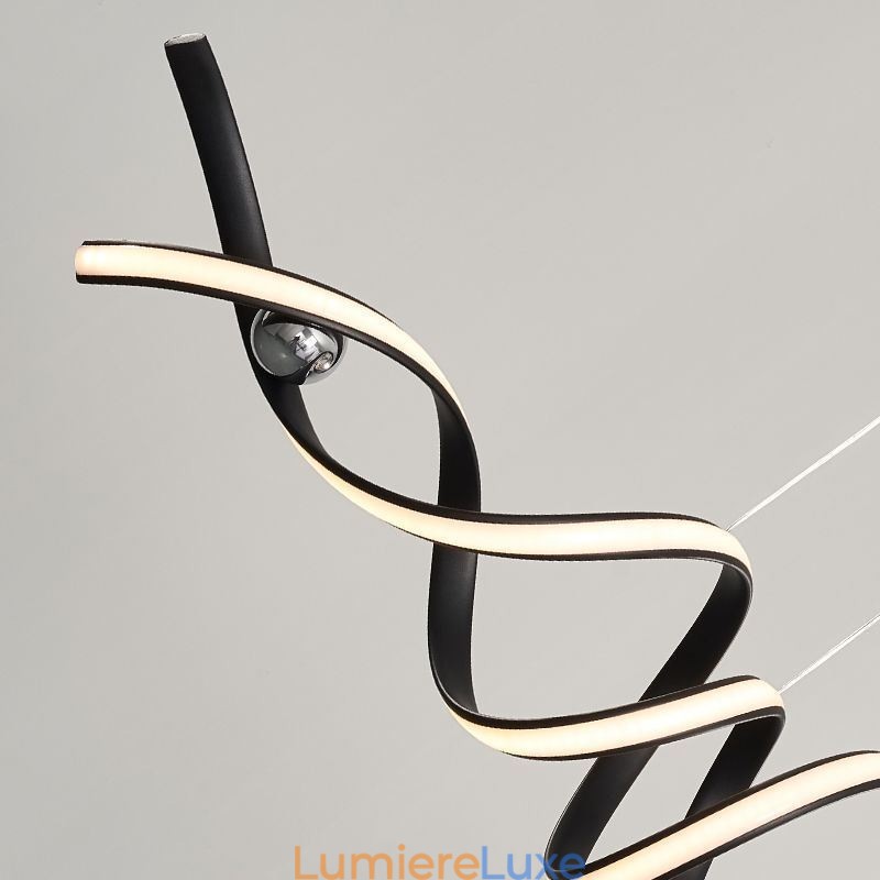Suspension minimaliste en aluminium Art Plafonnier spirale minimaliste