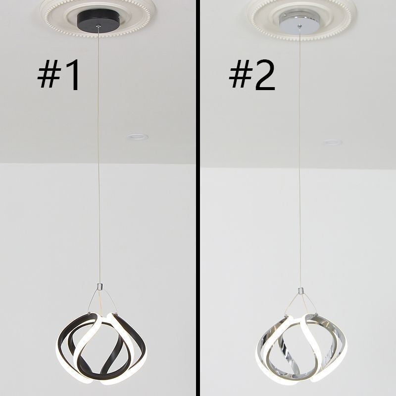 Suspension en aluminium Art Petit plafonnier citrouille
