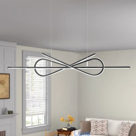 Suspension simple en aluminium avec nœud artistique Suspension simple en aluminium avec nœud artistique