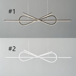 Suspension simple en aluminium avec nœud artistique
