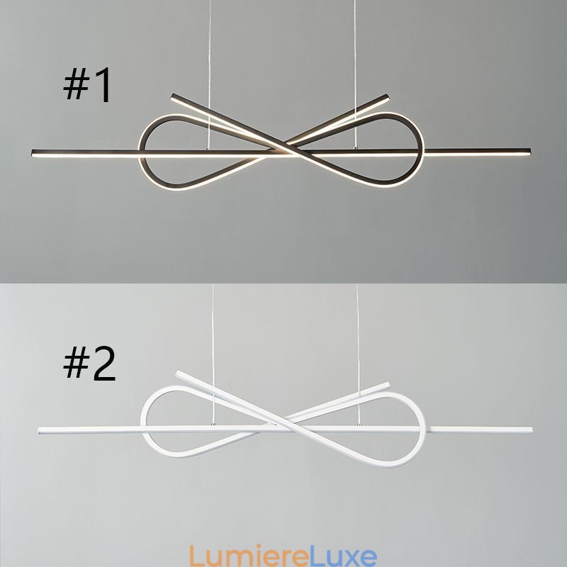 Suspension simple en aluminium avec nœud artistique