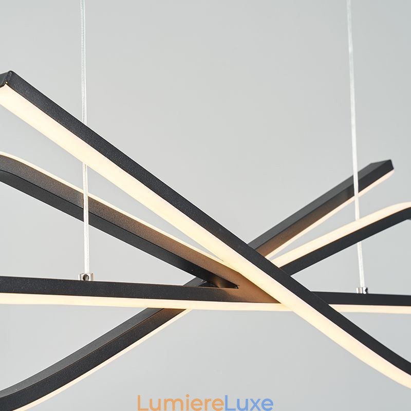 Suspension simple en aluminium avec nœud artistique