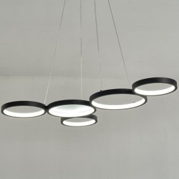 Plafonnier suspendu élégant en aluminium