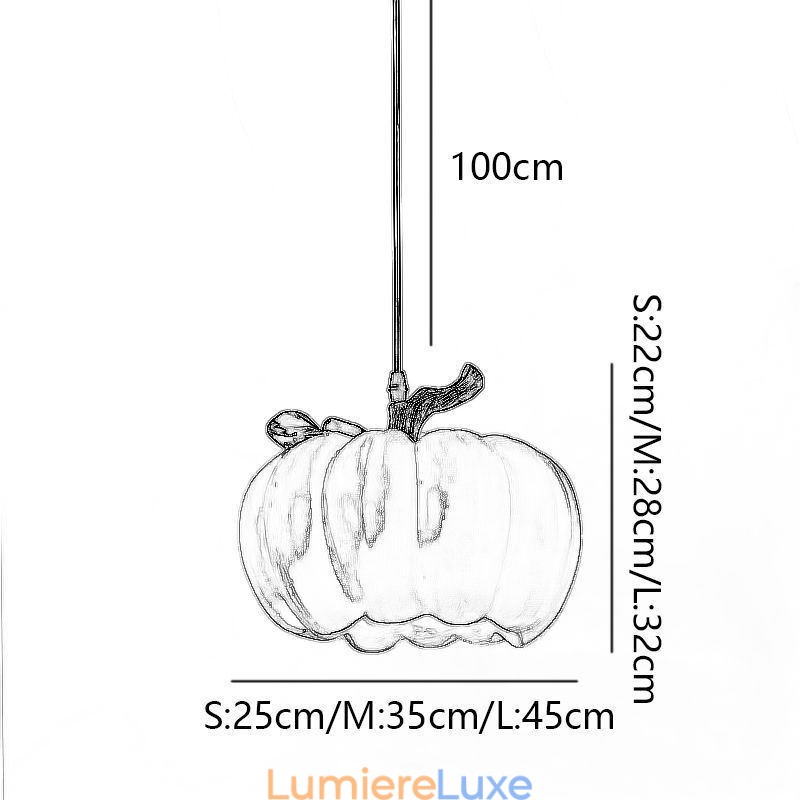 Suspension citrouille rétro japonaise, plafonniers créatifs