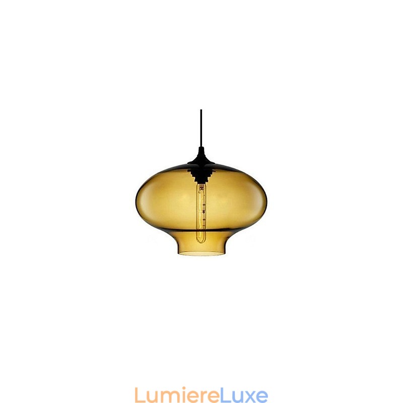 Suspension design Bubble 1 lumière minimaliste en fer peint