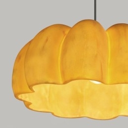 Suspension citrouille à une tête, plafonnier rétro japonais