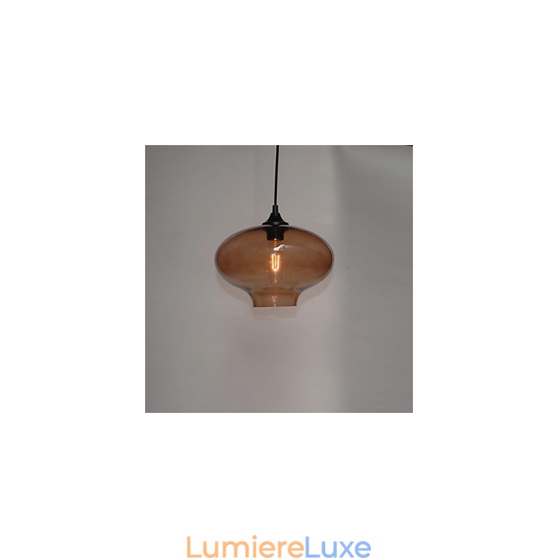 Suspension design Bubble 1 lumière minimaliste en fer peint