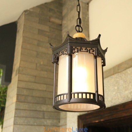 Suspension d'extérieur chinoise étanche hexagonale pour gazebo Suspension d'extérieur chinoise étanche hexagonale pour gazebo