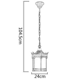 Suspension d'extérieur chinoise étanche hexagonale pour gazebo