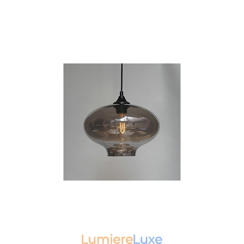 Suspension design Bubble 1 lumière minimaliste en fer peint