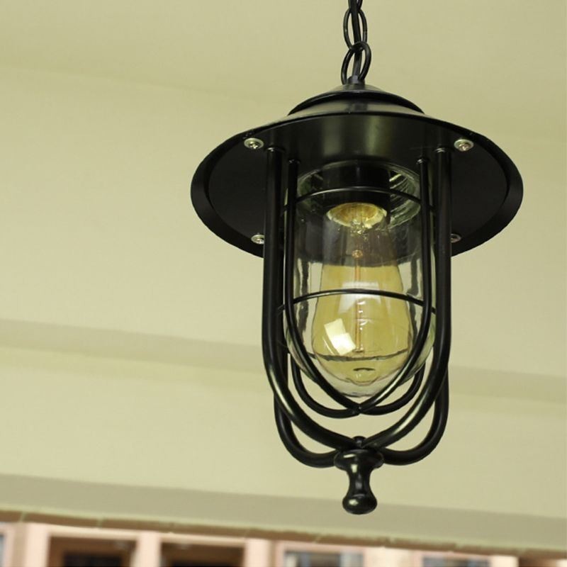 Suspension d'extérieur rétro américaine étanche en forme de cage à oiseaux pour jardin