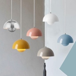 Lampe suspendue moderne en forme de macaron, luminaire décoratif