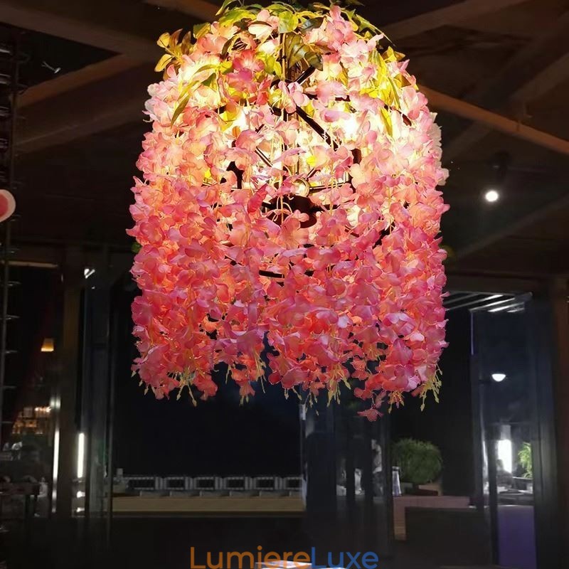 Lustre décoratif de style industriel moderne pour plantes