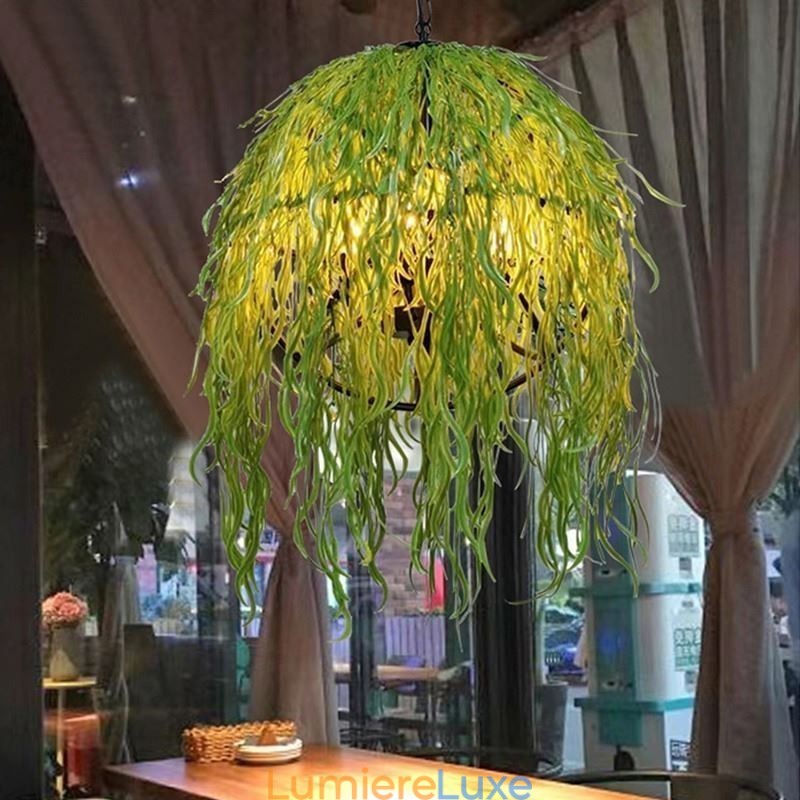 Lustre décoratif de style industriel moderne pour plantes