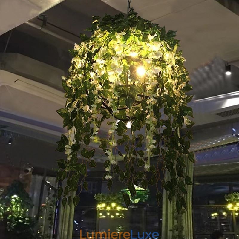 Lustre décoratif de style industriel moderne pour plantes