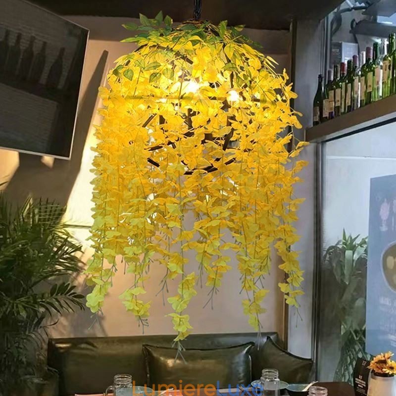 Lustre décoratif de style industriel moderne pour plantes