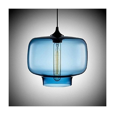Suspension design bouteille 1 lumière, peinture concise en fer Suspension design bouteille 1 lumière, peinture concise en fer