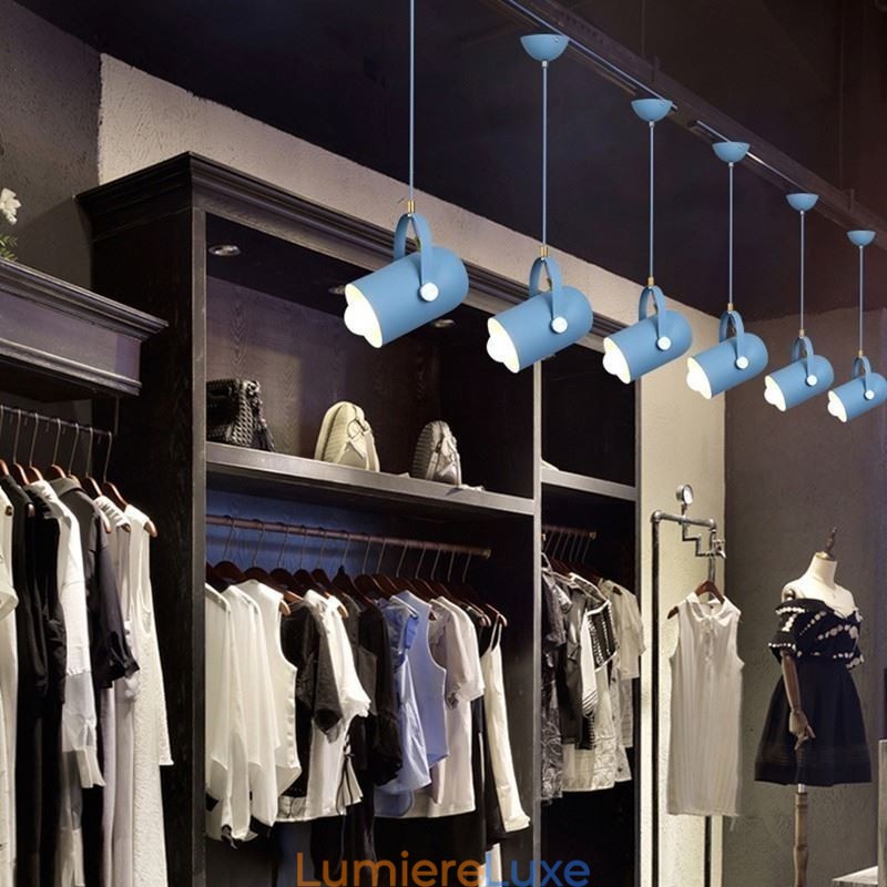 Lampe suspendue nordique colorée Macaron à tête unique
