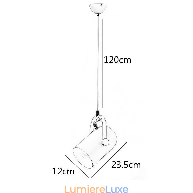 Lampe suspendue nordique colorée Macaron à tête unique