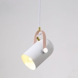 Lampe suspendue nordique colorée Macaron à tête unique