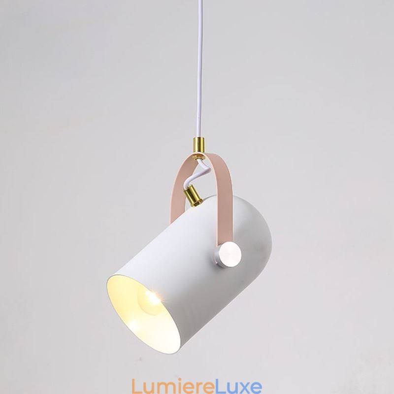 Lampe suspendue nordique colorée Macaron à tête unique