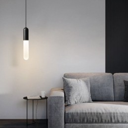 Suspension moderne givrée et brossée