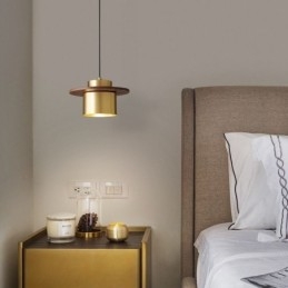 Suspension moderne à une lumière en laiton pour îlot